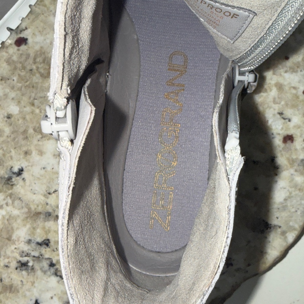 Cole Haan Women Zerogrand Side Zip Gray Waterproof Lightweight Ankle Boot 8.5 B - Picture 11 of 16